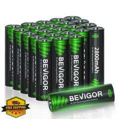 BEVIGOR AA Batteries 2800mAh 24 Pack