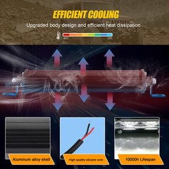 7″ inch LED Work Light Bar Spot Flood Pods Offroad Fog Driving Truck SUV ATV 4WD