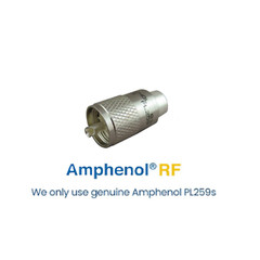 ALPHA – 15ft RG8u Coax Cable with AMPHENOL PL259s attached