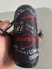 Hard Rock Cafe Wireless Bluetooth Portable Black Mesh Speaker In New Condition .