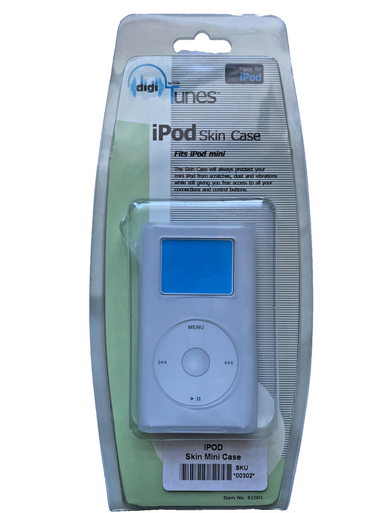 Apple iPod Mini 1st 2nd Generation White Silicone Case w’ strap -SET OF 2