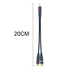 RCA 1 Male to 2 Female Audio RCA 1 Female to 2 Male Y-Converter Splitter Adapter