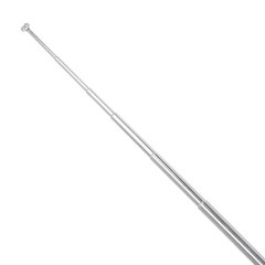 AEDIKO 5pcs M3 Female Antenna Telescopic Thread 7 Sections AM Silver