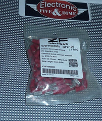 Z&F Disconnect Female 20-18 AWG RED 2.8 x 0.8m Tab Size Partially PVC Insulated