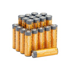 Amazon Basics 20 Pack AA Alkaline Batteries 1.5 Volt 10 Year Leak Free Shelf