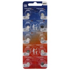 100 Genuine Fresh Renata 377 SR626SW Silver Oxide 1.55v 0% MERCURY Batteries