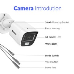 ANNKE 5MP Lite 8CH DVR 1080P Color Night Security Camera System Human Detection