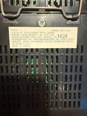 Vintage D&S RTV-002 4.5″ B/W Mini TV & AM/FM Radio Retro 1991 Prop Tested Works!