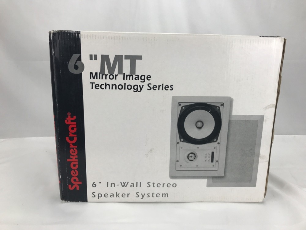 SpeakerCraft NIB MT6 In-Wall or Ceiling Speakers 1 Pair (2) Speakers/Box