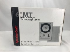 SpeakerCraft NIB MT6 In-Wall or Ceiling Speakers 1 Pair (2) Speakers/Box