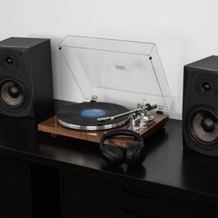 Dayton Audio TT-1BTW Belt Drive Turntable with USB, Bluetooth,Audio Technica AT-