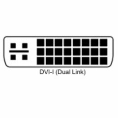 DVI-I Male Dual-Link 24+5 to VGA Female DE-15 Video Monitor Adapter Converter US