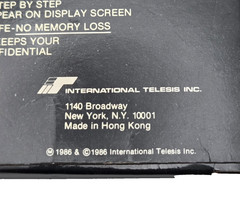 New The Calling Card (Vintage 1986) The Electronic Little Black Book Hong Kong
