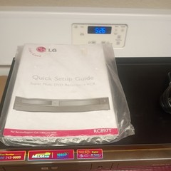 LG RC897T VCR/DVD Recorder Combo 1080P HDMI Output w/Cables TESTED ” NO REMOTE “