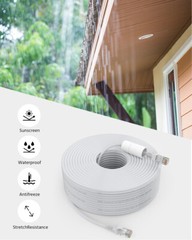 ANNKE 60ft 100ft CAT5E LAN RJ45 Ethernet Cable for POE Security IP Camera System