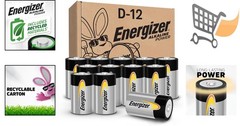 Alkaline Power D Batteries 12 Count Long Lasting Household Use Reliable Power