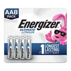 Energizer Ultimate Lithium AA Batteries (8 Pack), Double A Batteries
