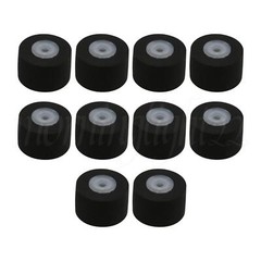 10pcs Black Rubber 10 x 6.5 x 1.5 mm Pinch Roller for Cassette Decks