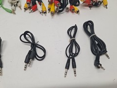 Mixed Lot 15 RCA Auxiliary Audio Video Cables 3.5mm Composite Various