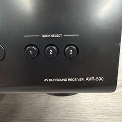 Denon AVR 590 5.1 Channel AV Surround Sound Receiver Powers On