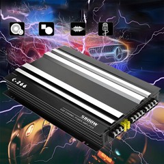4 Channel Car Audio Amplifier C266 Aluminum Automotive Speaker Amp Sound System