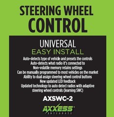 Axxess AXSWC-2 Steering Wheel Control Interface Universal- Fits Most Vehicles