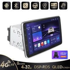 CAM OBD DVR In Dash 4GB RAM 64GB ROM Android 14 10.1″ 2 Din Car Stereo Radio GPS