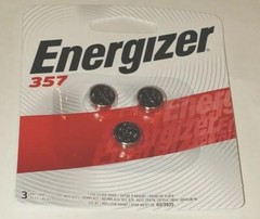 Energizer 1.55 V Silver Oxide Coin Battery-357 – 3 Count