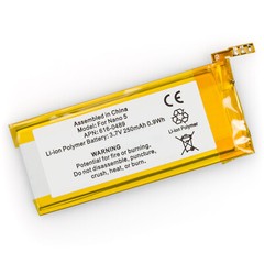 Battery for Apple iPod Nano 5th gen 5G 8gb 616-0406 616-0467 P11G73-01-S01 A1320