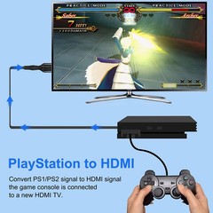 For Sony PS1/2 toHDMI Adapter Cable Game Console Audio Video Converter Cable LOT