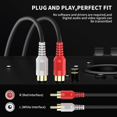 RCA Cable 30ft,2RCA M/M Stereo Audio Cable [24K Gold Plated | Copper Core] 2R…