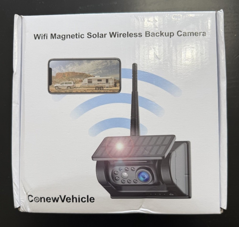 WiFi Magnetic Solar Wireless Backup Camera IOS Android 1080P Truck RV Trailer