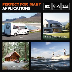 LiTime 12V 280Ah Bluetooth LiFePO4 Lithium Battery For RV Solar Boat-Refurbished