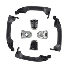 Door Handles Gloss Black Painted 4 PCS for 2014-2019 Silverado Sierra GMC 1500