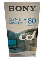 (10 Pack)NEW Sony VHS Cassettes E-180CDG Clarity & Durability 180 3 Hours