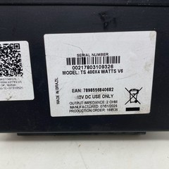 Taramps TS 400×4 V2 4-Channel Car Amp 400W RMS Silver/Black Small