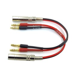 1/4 TS to Banana Plug Speaker Cable 6.35 Mm 1/4 Female Mono Adapter 8″ 2Pack New