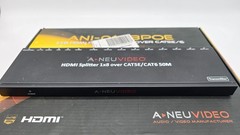 A-NeuVideo ANI-0108POE-b 1×8 POE HDMI Extender 150ft/45m over CAT5e/6 with 8x Rx