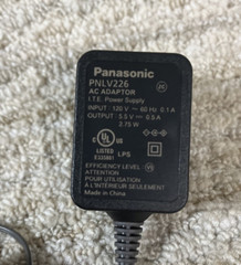 Panasonic PNLV226 AC DC Power Adapter Plug 5.5V 500mA for Cordless Phone System