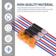 50pcs 2 Pin Waterproof Electrical Connector Car Automotive Wire Plug Terminal