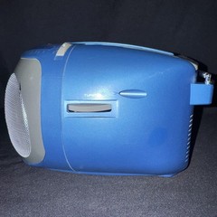 Y2K 2000s Emerson Sky Blue Radio CD Cassette – CASSETTE NEEDS WORK -READ DESC