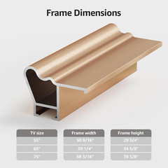 TV Frames 65″ Deco Only for Samsung The Frame TV and Pro TVs (Fits 2021-2026, LS