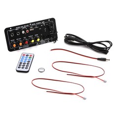 1 Set Multi-function Audio Amplifier Board Bluetooth 5.0 FM radio/Treble/Bass