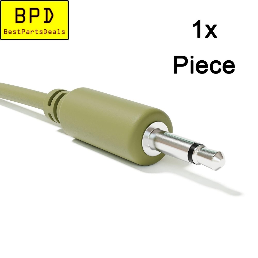1x 3Ft (90cm) – 1/8″ Mono 3.5mm Male to Male Audio Patch Cable Cord TS Plug Mic