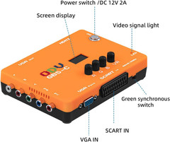 ODV-GBS-C Component Vga/Scart to VGA/HDMI Scan Converter for Retro Gaming Consol