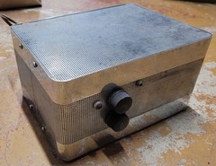 Vintage Mysterious Home Brew Vacuum Tube Radio Scanner in a Shiny Metal Case