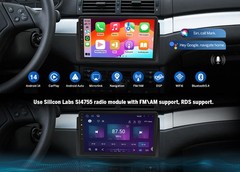 For BMW E46 Android 13 Car Radio GPS Stereo Head Unit CarPlay Touch Screen Audio