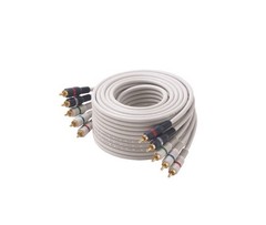 Steren 6ft/2M White 5-RCA Component Audio/Video Cable