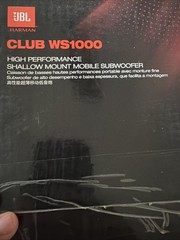 JBL Club WS1000 10in. Shallow-Mount Car Subwoofer
