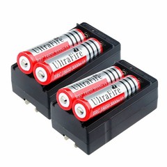 Rechargeable Battery 3.7V Button Top 3000mAh I8650 Batteries Cell for Flashlight